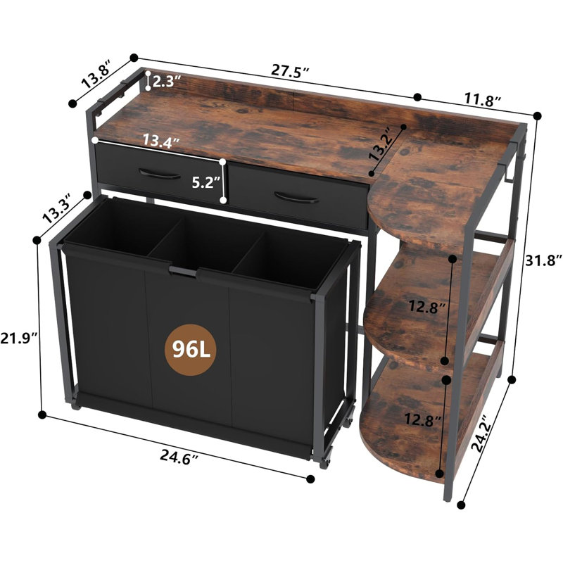 Rolling Laundry Sorter