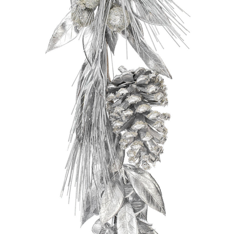 Guirlande Primrue 6 'Pinecone, Argenté