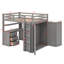 Lit mezzanine double avec tiroirs, bureau et garde-robe-1763245006