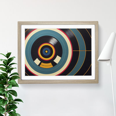 Vintage Vinyl Record Art Vol.4 Abstract - Framed Print