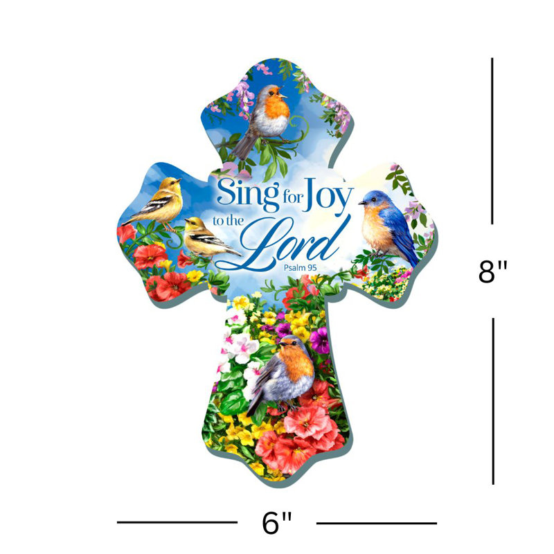 Sing For Joy Wooden Cross