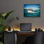  «Lobster Fishing» par John Hovenstine, art mural en verre acrylique, 16 po x 12 po