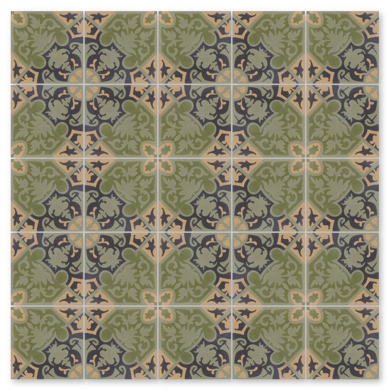 Carreau à motif de mur et de plancher 8 po x 8 po Rumba Primavera