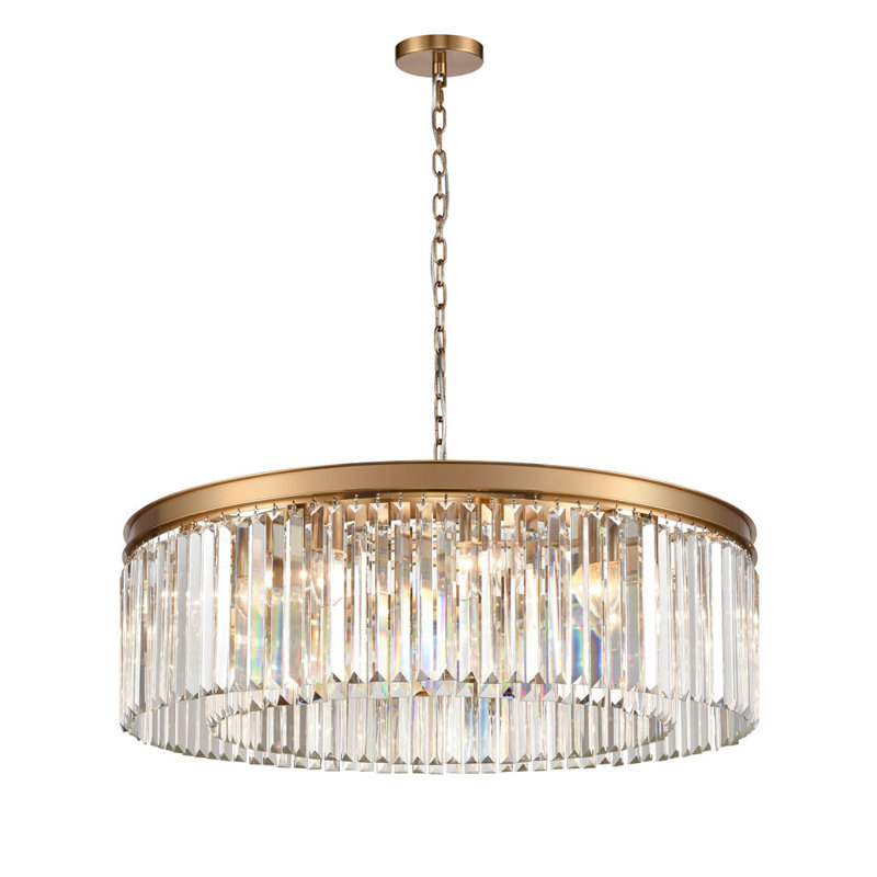 Adones 10 - Light Brass Drum Pendant