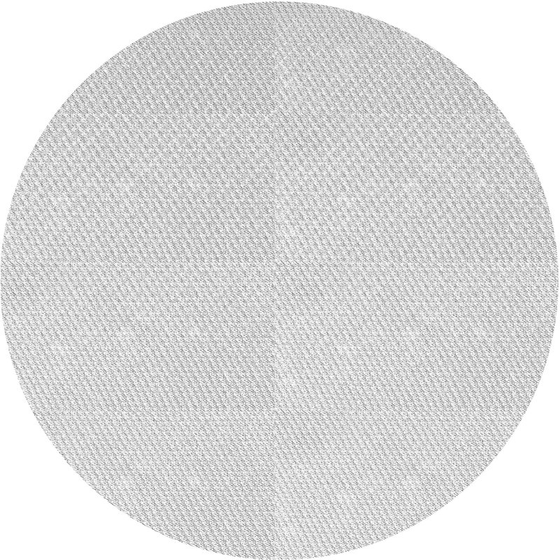 Tapis 100% à motifs lavables à la machine 2989 Pat1650-GRY, Rond 8 pi
