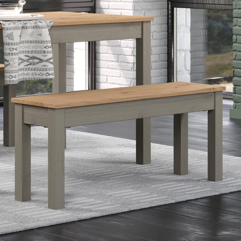 Lucian Wood Bench, H45 x W105 x D30cm