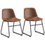 Chaise d'appoint revêtue de similicuir Davey-386379604