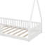Lit simple en bois avec clôture-897621364