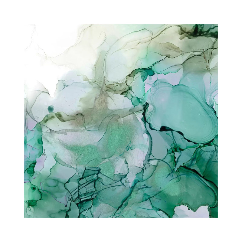 Emerald Cavern I by Jennifer Goldberger - Wrapped Canvas Painting, 66.04 cm H x 66.04 cm W