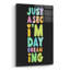Art mural en verre acrylique 24 po x 36 po «Just A Sec I'm Daydreaming» par Club Daydream-117540778