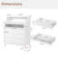 Commode 4 tiroirs en blanc