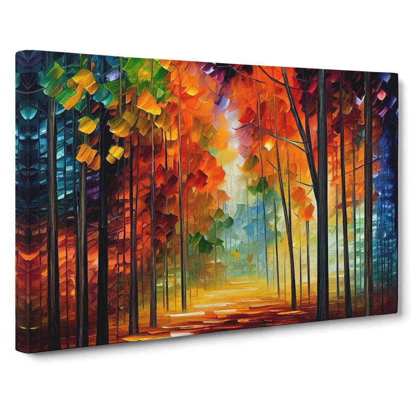 Pretty Forest Vol.6 Abstract - Wrapped Canvas, 35cm H x 50cm W x 3cm D