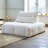 Modular Combination Of Beancurd Block Fabric Sofa Living Room Set