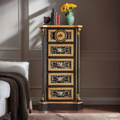 Commode décorative peinte de style campagne américaine