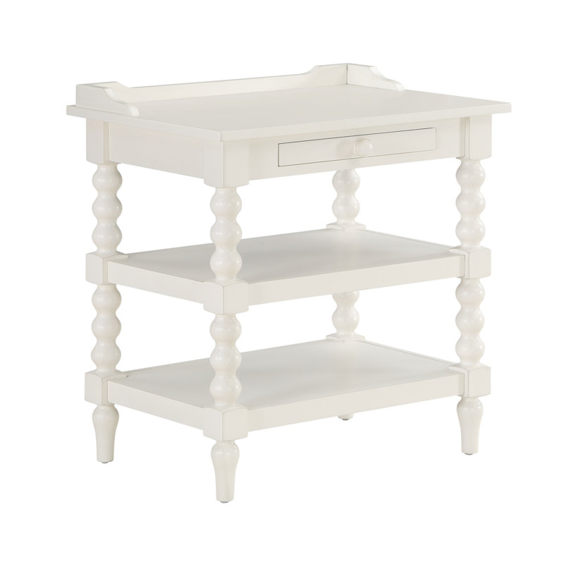 Aria Antique White Nightstand (Only Nightstand)