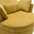Niama Upholstered Swivel Lounge Armchair With Pillows-1154833262