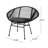 Elegant Outdoor Basket Chair For Relaxing - Grey, Iron And Plastic, 29.52 In. Height, 23.24 Width, 37.5 Depth, 11.48 Lb, Assembly Required Stylish Lounging