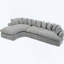 Canapé modulaire, canapé en L, canapé rembourré, canapé rembourré pour l'intérieur-848390059
