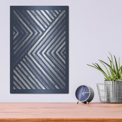 «Blue Sunset 1» par Laura Marshall, art mural en métal