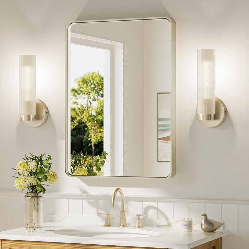 Wall Armed Sconce Bathroom Vanity Light, Brushed Nickel