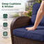 Ensemble de conversation pour patio 7 personnes avec table foyer au propane-2038804010