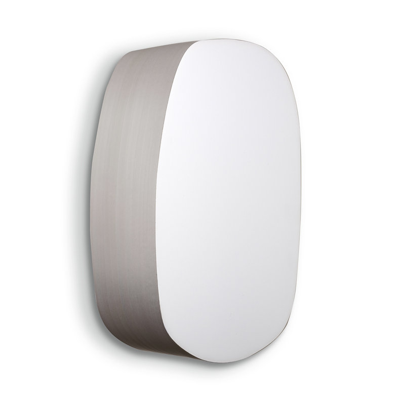 Guijarro LED Flush Mounted Sconce, Gray, 2700K LED, 14.1" H x 9.8" W x 3.7" D