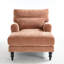 Modern Chenille Chaise Lounge Chair with Lumbar Pillow-1924717187