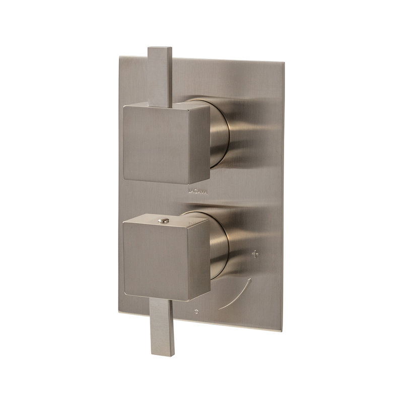 Kubista 2-Way Diverter Built In Progressive Pressure Balancing Mixer, Nickel