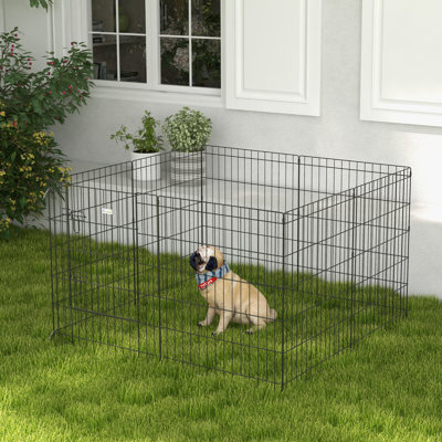8-Panel DIY Dog Pen with Door for Indoor/Outdoor Use 76cm High