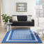 Géométrique bleu / blanc intérieur-1145961526