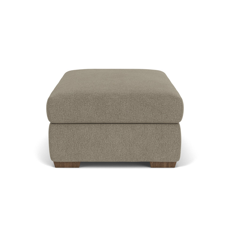 Square Ottoman, Dark Gray Polypropylene/Olefin