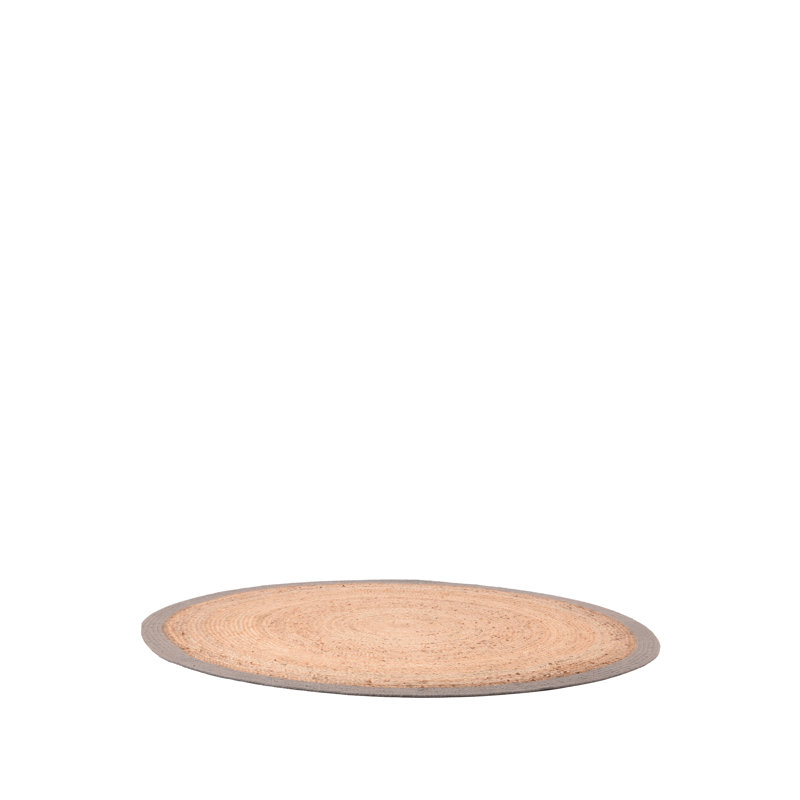 Round Delafuente Geometric Hand Woven Area Rug, Round 150cm