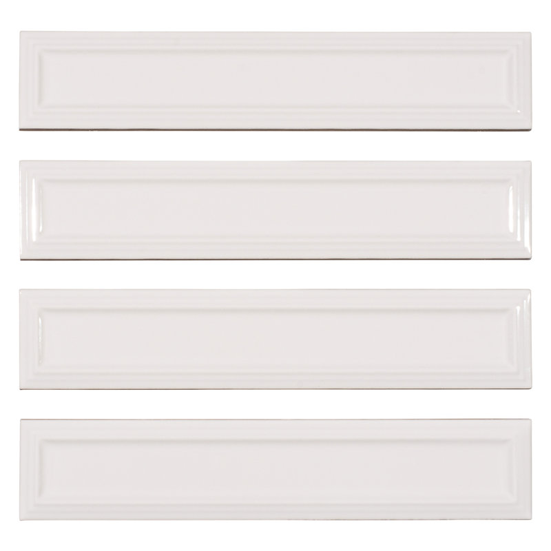 Concerto-Posmer 2-in. x 10-in. Subway Beveled Glossy Ceramic Wall Tile, Capella