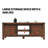 Farmhouse 48" Coffee Table with Sliding Barn Door and Adjustable Shelf-10580506