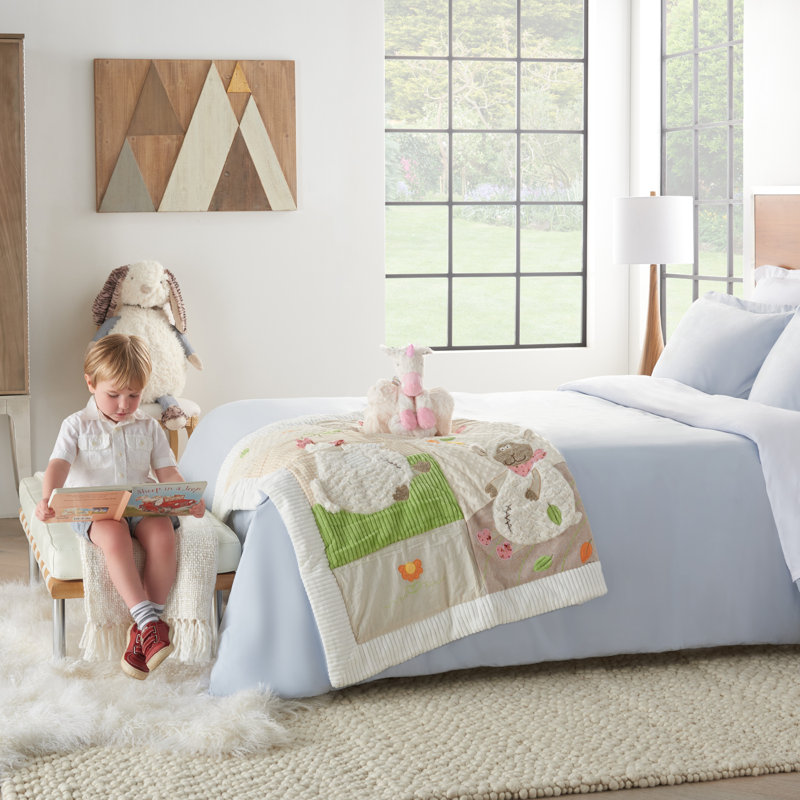 Plushlines Unicorn with Blanket Decorative Accent