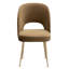 Chaise en velours Rizo Cognac-4605377