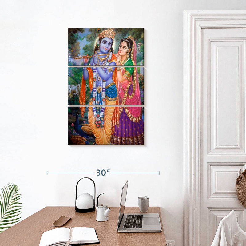 Adella Krishna et Radha, H 32 po x l 20 po