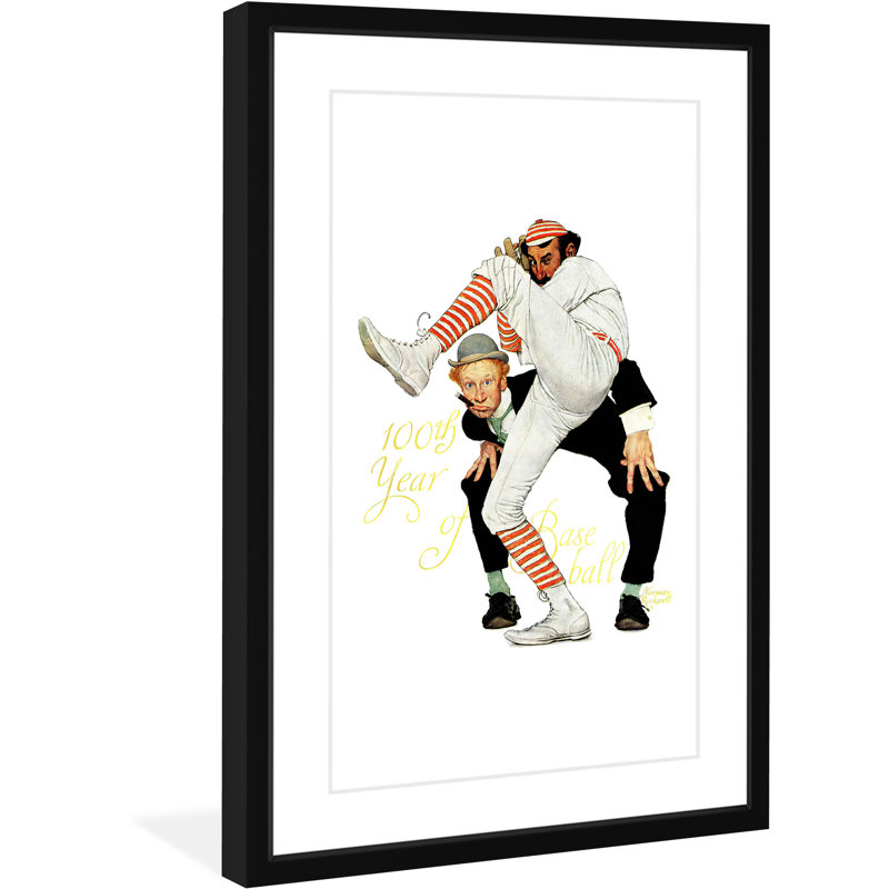 100Th Anniversary Of Baseball by Norman Rockwell - Wrapped Canvas Print, 61 cm H x 41 cm W
