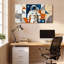 «Geometric Astronaut Space Exploration», ensemble de 1 reproduction d'art sur toile tendue-1217288717