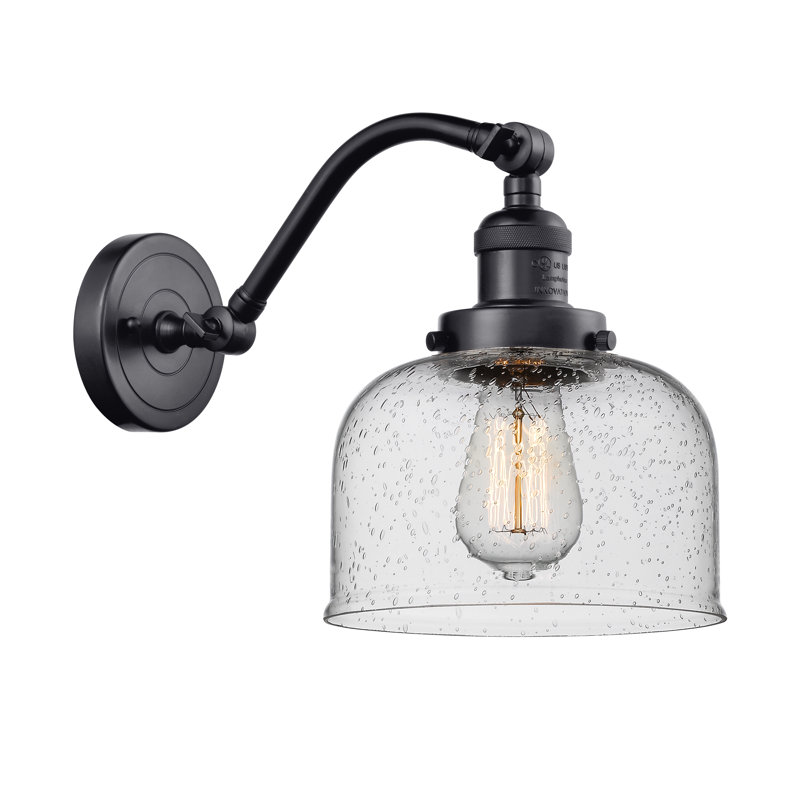 Adalhard Armed Sconce, Matte Black