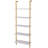 Industrial Square Pipe Shelf 5 Tier 24X11.8In Wall-Mount Gold White-436256030