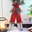 Décor de ski de Noël 35 po en bois / galvanisé-1530802002