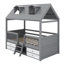 Structure de lit en bois avec design ludique-128932955