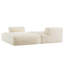 Canapé modulaire surdimensionné de 90,0 po, canapé-lit spacieux entièrement rembourré et rembourré de mousse pour le salon, conception adaptée aux personnes âgées, combinaison de 2 PC gratuite, aucun assemblage requis-1150360755