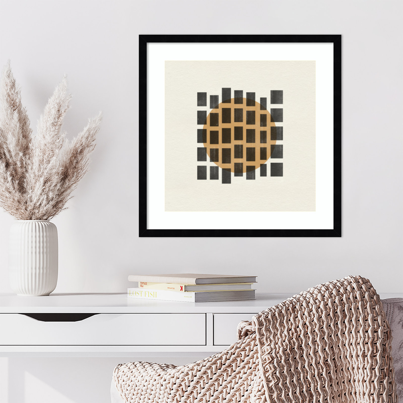 Giese "Paper Object No. 8" Print, 21" H x 21" W, Black