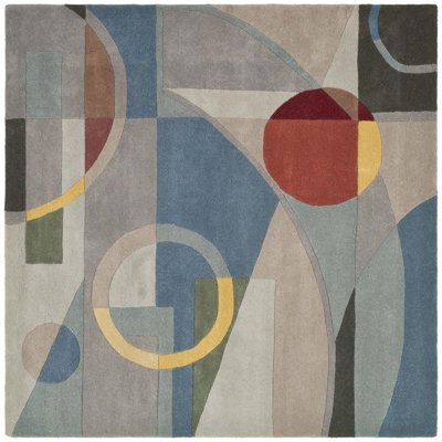 Charbonneau Drive Hand Tufted Wool Abstract Rug