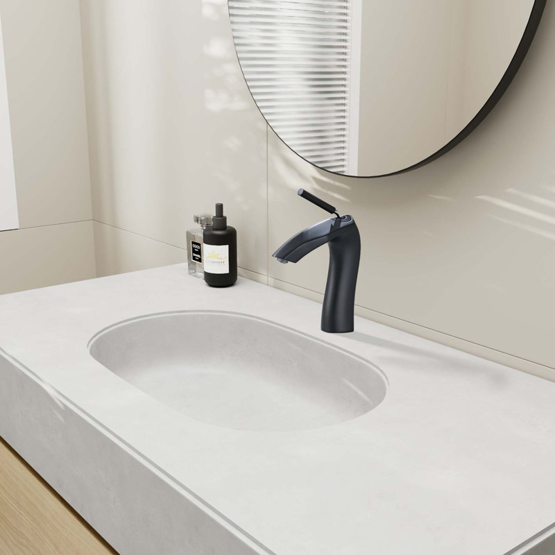 Single Handle Lavatory Basin Sink Faucet, Matte Black