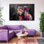 Vache abstraite sur toile-200053806