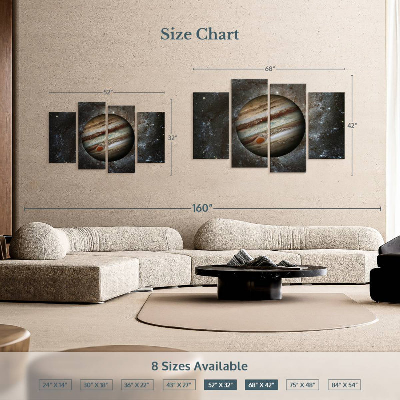 Oberle Planet Jupiter, 42" H x 68" W