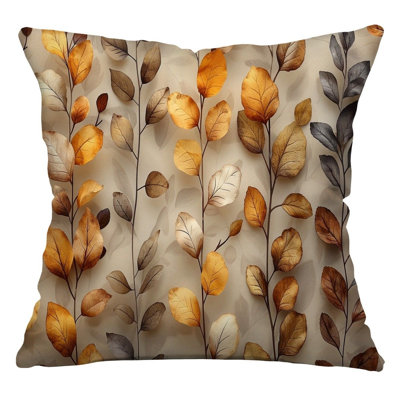 Cotton Blend Reversible Throw Pillow